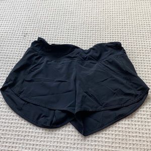 Black 4 inch lululemon shorts